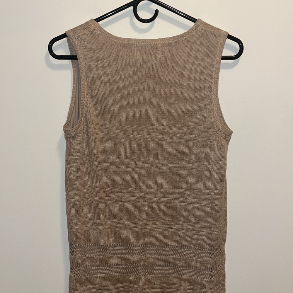 Lost + Wander Dress ‘Ku De Ta’ Crochet Sleeveless Tan Size M/L - Picture 8 of 9